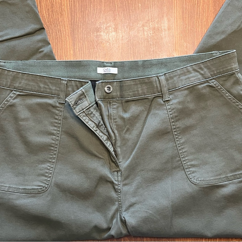 Olive Green Croft & Barrow Women’s Trousers - Size 22W